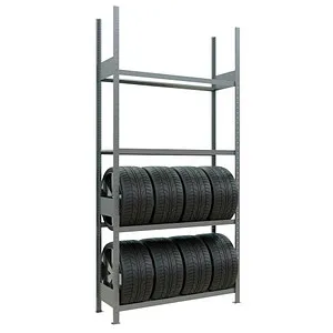 Grundregal Reifen 2750x1300x400mm - Werkstatteinrichtung mit robustem Design, ideal zur sicheren Lagerung von Reifen und anderen schweren Gegenständen.