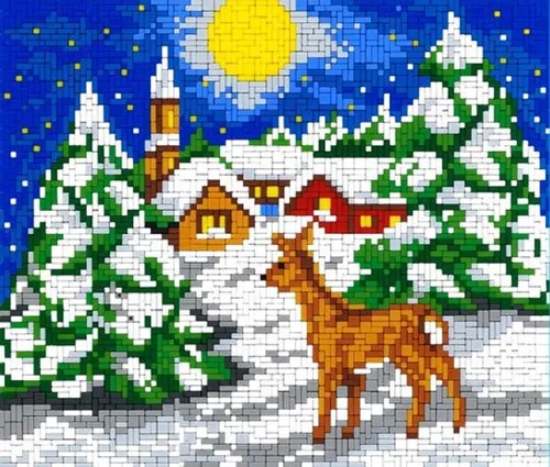 Stick it Steckpuzzle Winterzauber – 4300 Puzzleteile - Erlebe den 