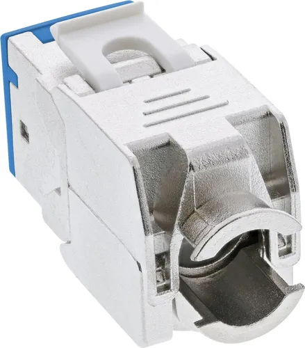 InLine Keystone RJ45 Buchse - geschirmt, Cat.6A, 8er Pack, farbige Front für einfache Kennzeichnung im Netzwerkschrank