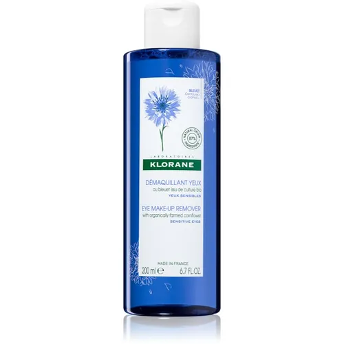Klorane Cornflower Make-up Remover 200 ml - Gesichtsreinigung für Damen, entfernt gründlich Make-up und Unreinheiten, 98% natürliche Inhaltsstoffe, ideal für sanfte und trockene Hautpflege.