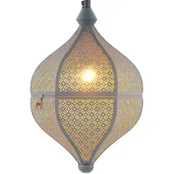 Marrakesch Deckenleuchte Lamilami Grau - Orientalische Pendelleuchte aus handgefertigtem Metall, vereint modernes Design mit traditionellem Stil. Ideal für Wohnzimmer, Esszimmer oder Schlafzimmer – jedes Stück ein einzigartiges Unikat.