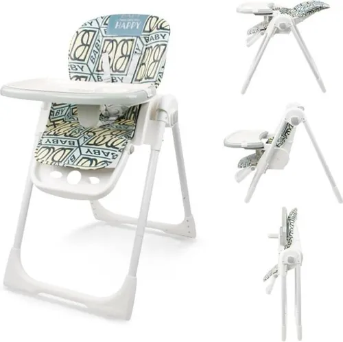 Produktbild Klappbarer Baby Hochstuhl 12345 – Verstellbar mit Tisch für Kinder ab 6 Monaten