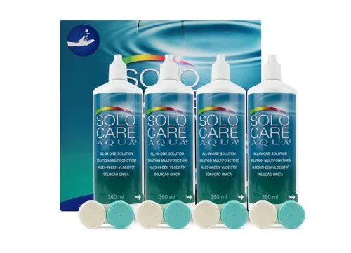 Produktbild Solo Care Aqua (4x360ml) - flacher Behälter