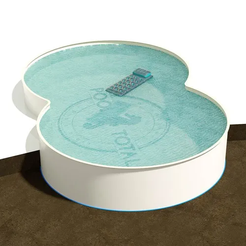 Achtform Pool, Folie sandfarben 3,20 x 5,25 x 1,35 m