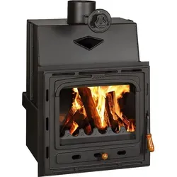 Kamineinsatz PRITY CM | 13,5 kW | A Effizienz | Ø150 mm | Gusseisentür | Kompakt & Robust