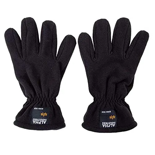 Multisporthandschuhe ALPHA INDUSTRIES - Fleece Gloves für Damen - Handschuhe aus 100% Polyester, ideal für kalte Tage. Weiches Polar Fleece sorgt für Wärme und Komfort. Mit Gummizug für optimale Passform und Bewegungsfreiheit – perfekt für Outdoor-Aktivitäten!