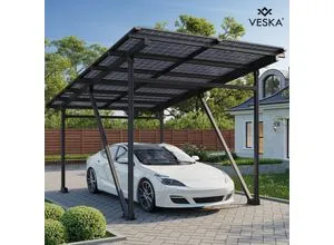 VESKA Solarmodul Solar Carport - 5250W Monokristallin, umweltfreundlich und ideal für nachhaltige Energieversorgung