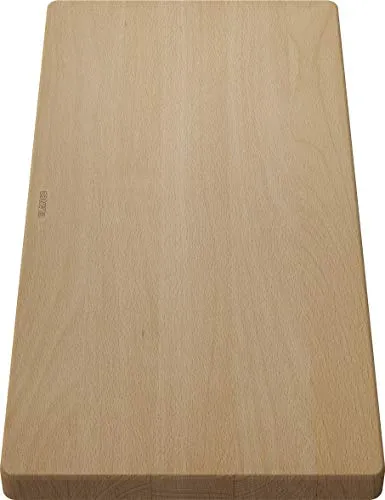 Blanco 218 313 Holzschneidebrett Buche - Zubehör - Küchenspülen, hochwertiges Buche Holzschneidebrett in großzügiger Größe von 26 x 53 cm, ideal für die Zubereitung von Speisen.