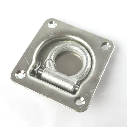 Zurrpunkt ca. 100 x 95 mm Mulde mit klappbaren Zurrring aus Metall max. 800 kg