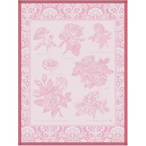 Le Jacquard Francais - Geschirrtuch - Jardin DE Roses Rosa