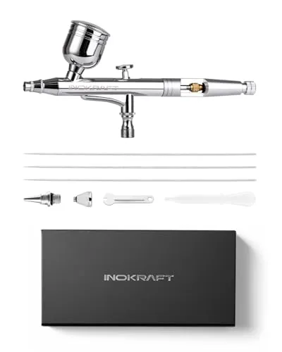 InoKraft Airbrush Pro Set mit 3 Düsensets 0,2, 0,3 & 0,5 mm