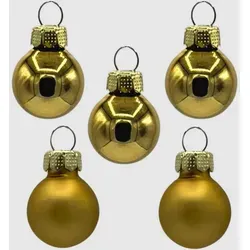 Weihnachtskugeln Gold Glas Ø2cm matt & glänzend - x  cm