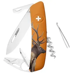SWIZA TT03 Universalmesser mit Hirsch-Motiv in Orange