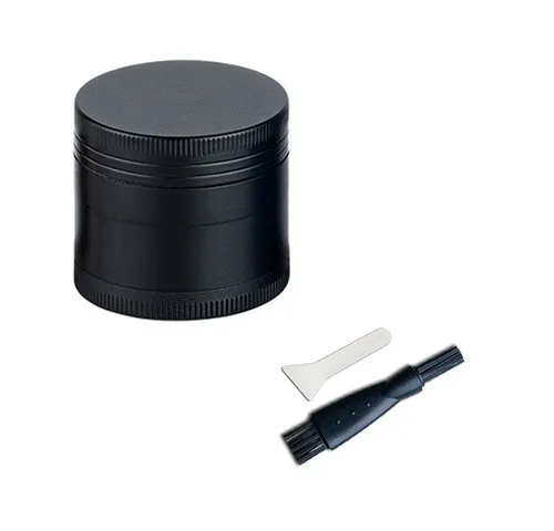 Coumo Kräutermühle Grinder Crusher, ⌀ 4 cm, Kräutermühle,Gewürzmühle, 4-teilig, Metall