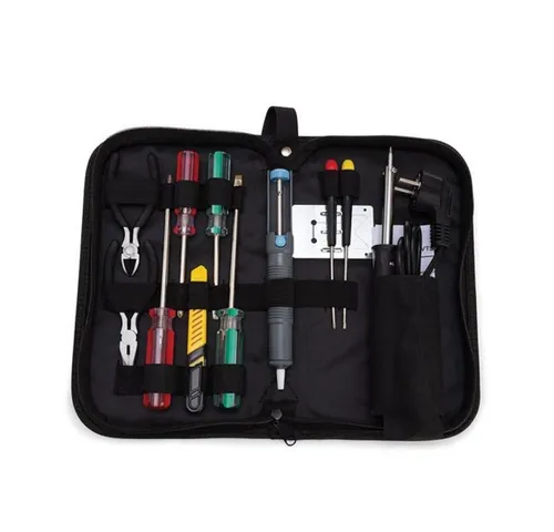 Velleman Werkzeugset 11-teilig für Hobbyisten - Werkzeugset für Hobbyisten, 11-teilig, nicht magnetisch, im praktischen Etui. Ideal für präzise Reparaturen an Elektronik und Uhren – perfektes Werkzeug für detailverliebte Bastler!