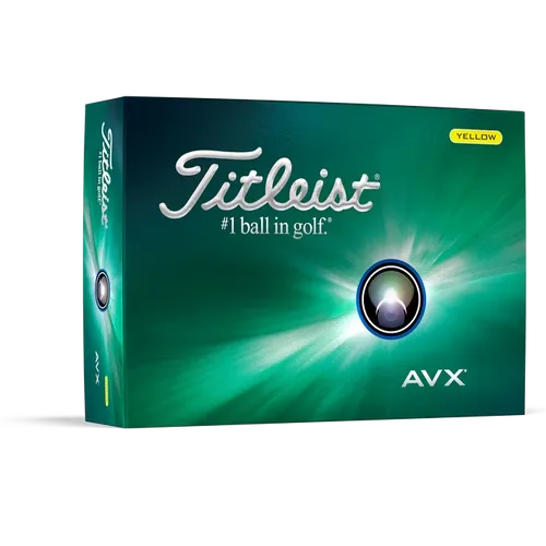 Titleist AVX 2024 Golfbälle 12 Stück Gelb