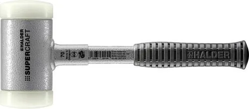 Halder Schonhammer Stahlrohr 70 mm rostfrei - 3377.070 - Hämmer: Robuster Schonhammer aus rostfreiem Stahl mit 70 mm Kopf für präzises Arbeiten und schonende Anwendungen.