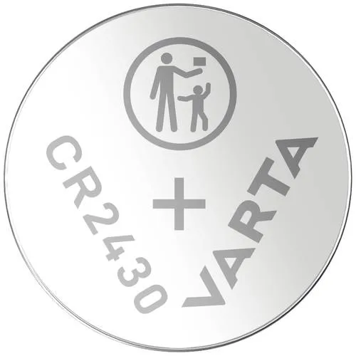 VARTA Knopfzellen Professional Electronics CR2430 - 3V Lithium-Mangandioxid Batterie, hohe Kapazität von 290 mAh für zuverlässige Energieversorgung in elektronischen Geräten