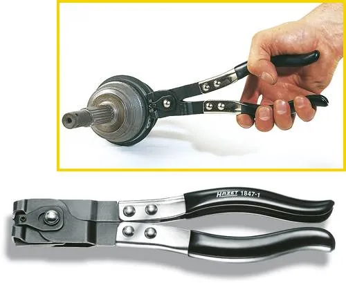 Hazet 1847-1 Achsmanschetten-Klemm-Zange 230mm von HAZET