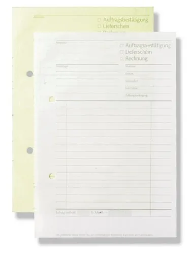 5x Formularblock Lieferschein Auftrag Rechnung