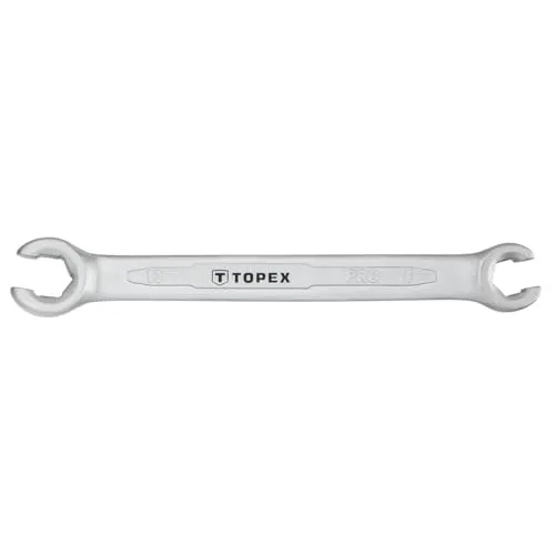 TOPEX Bremsleitungsschlüssel 11x13 mm CrV offener Ringschlüssel Leitungsschlüssel