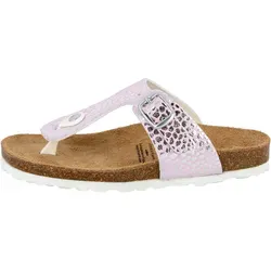 Lico Mädchen Bioline Stone Kids Hausschuhe, Pink, 30 EU - Hausschuhe für Mädchen, mit bequemer Schnalle und hochwertigem Lederinnenmaterial für optimalen Tragekomfort.