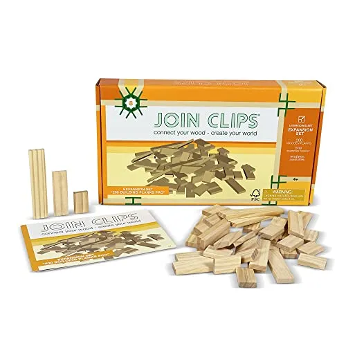 JOIN CLIPS Erweiterungsset 200 Holzbauplatten Pro