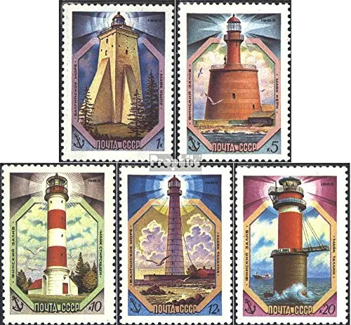 Sowjetunion 5309-5313 (kompl.Ausg.) postfrisch ** MNH 1983 Leuchttürme (Briefmarken für Sammler) Leuchttürme