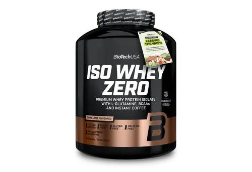 BioTechUSA Iso Whey Zero Caffé Latte | Premium Whey Protein Isolate - Molkenprotein aus der Milch von grasgefütterten Kühen, zucker- und glutenfrei, ideal für Muskelaufbau und schnelle Erholung.