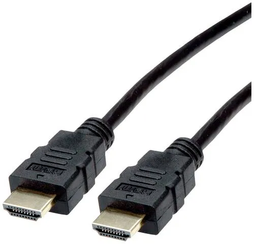Roline HDMI Anschlusskabel HDMI-A Stecker 1.50 m Schwarz 11.04.5931 4K UHD, Geschirmt HDMI-Kabel