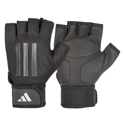 adidas Unisex-Adult Elite Trainingshandschuhe, S - Handschuhe für Fitness, entwickelt für High-End-Leistung mit ergonomischer Polsterung und doppeltem Wrist Wrap für maximalen Komfort und Sicherheit.