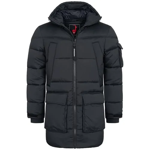Höhenhorn Hochthron Herren Wintermantel Jacke Schwarz Gr. L