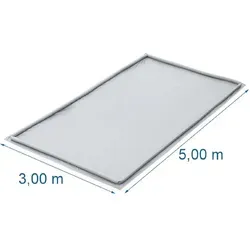 Vorzeltboden mit aufblasbarem Rand 3 x 5 Meter Überschwemmungsschutz