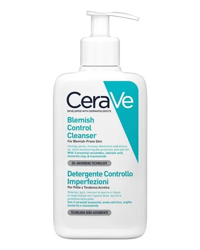 CeraVe Blemish Control Reinigungsgel 473 ml - Sonstige, effektives Reinigungsgel für Akne-Haut, das Unreinheiten bekämpft und die Haut sanft reinigt, ohne sie auszutrocknen.