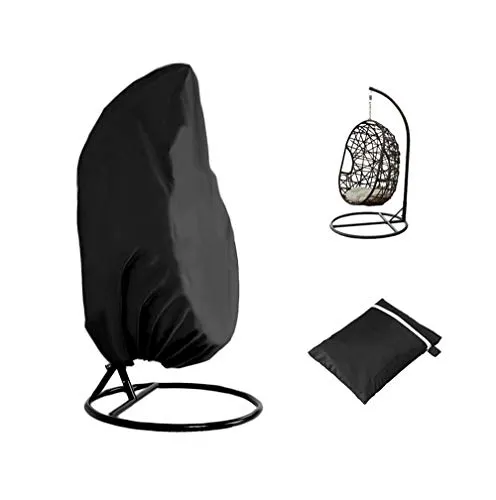 Xinyanmy Hängesessel Schutzhülle Schwebesessel Terrasse Schaukelstuhl Abdeckung Wasserdicht 210D Oxford-Stoff Outdoor Patio 190 x 115 cm