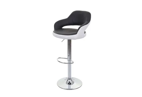 Proregal Barhocker Schwarz – Höhenverstellbar & Drehbar - Moderner Barhocker aus Kunstleder und verchromtem Metall, stufenlos höhenverstellbar und 360° drehbar. Ideal für Küche und Bar, bietet hohen Sitzkomfort und elegante Optik.