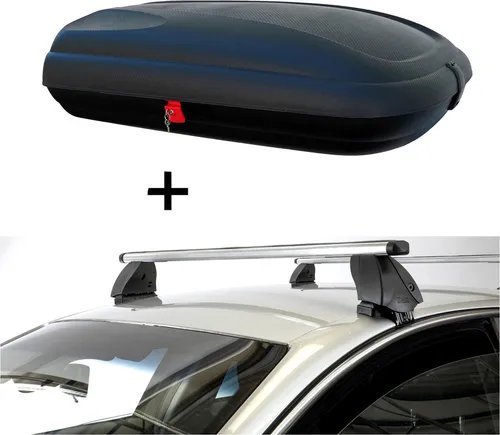 Dachbox VDPBA320 320 Liter mit Dachträger K1 PRO für Opel Crossland