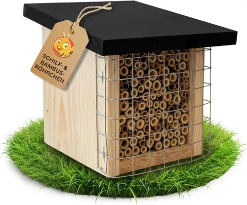 BEESI Insektenhotel mit Vogelschutz-Gitter von BEESI
