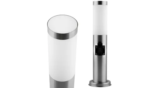 Lampa Ogrodowa Zewnętrzna E27 INOX SŁUPEK 45cm von Lumiled