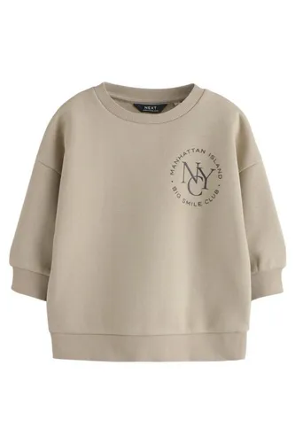 Next Sweater Sweatshirt mit Print aus Baumwolle (1-tlg)