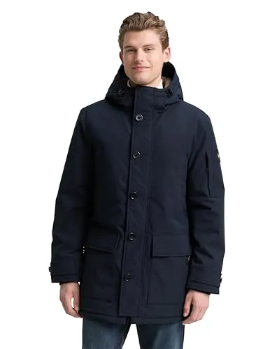 TOM TAILOR Parka Winterjacke - Funktionsjacke mit recycelter Füllung für nachhaltige Wärme, ideal für kalte Tage und umweltbewusste Modebewusste.