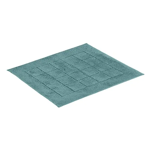 Vossen Badematte Exclusive NOS Türkis 55x65 cm - Badteppich aus hochwertigem Textil, rutschfest und für Fußbodenheizung geeignet, ISO 9001 zertifiziert, Made in Austria, Oeko-Tex® Standard 100.