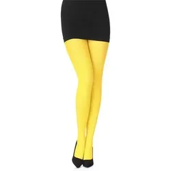 Antie Strumpfhose Damen Mikrofaser Strumpfhose 40 DEN AN-121 40 DEN (1 St) gelb XXL