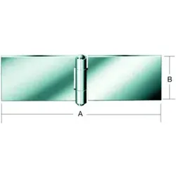 VORMANN Möbel-Tischband L 100mm,B 32mm Eisen von Vormann