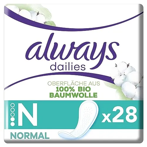 Always Daily Slipeinlagen Damen, Normal (28 Binden) von Always