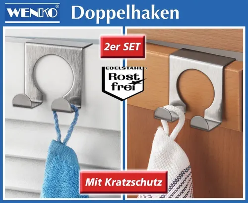 Maximex Küchendoppelhaken Edelstahl