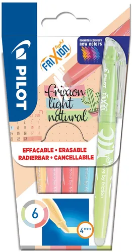 PILOT FriXion Light Natural - Set mit 6 Farben von PILOT