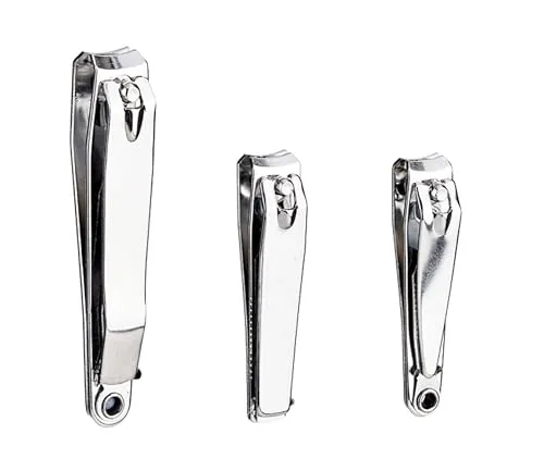 NAGELKNIPSER 3er Set mit Feile Fußnagelknipser Zehennagelknipser Nagelschneider Nagelzwicker Nagel Knipser Maniküre Pediküre 93