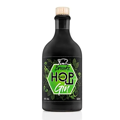Breaks HOPFEN DRY Gin I Premium Gin mit Hopfen, Birnen & frischen Zitronen I Geschmack: Frisch mit Zitrus-Birnen Note I Exklusiver Gin – Handgemacht in Deutschland I 1x 0,5 L I 44% vol.