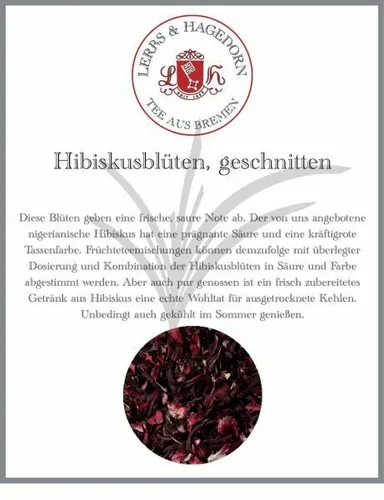 Produktbild Hibiskusblüten, geschnitten 1 kg